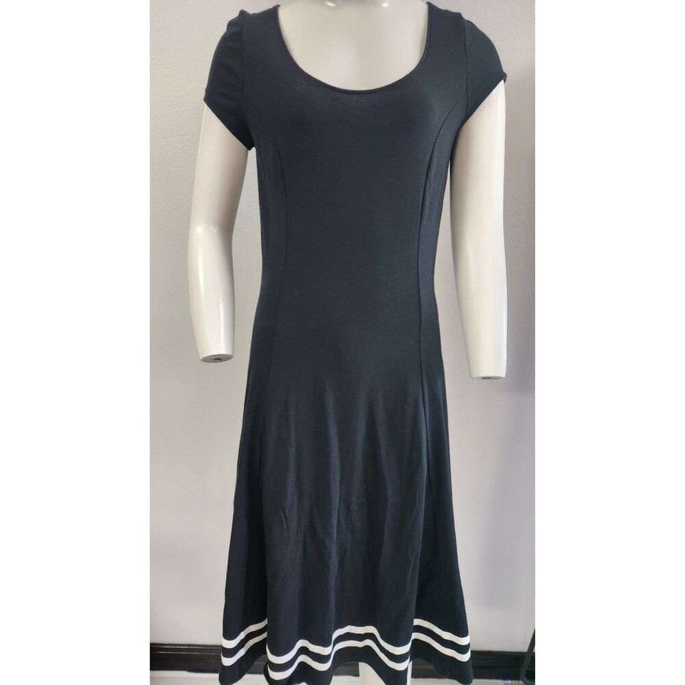 Lauren Ralph Lauren black dress sailor style women's size S